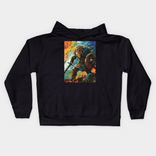 Saga of the Norse: Viking Exploration, Epic Tales, and Anime-Manga Heritage in Vinland Saga Art Kids Hoodie